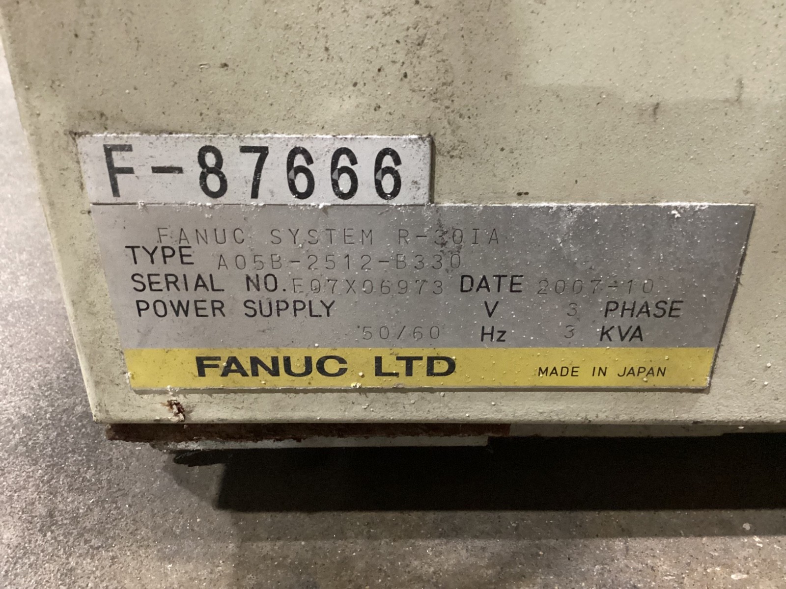 Fanuc Robot System R-J30iA Controller A05B-2512-B330 #406JM