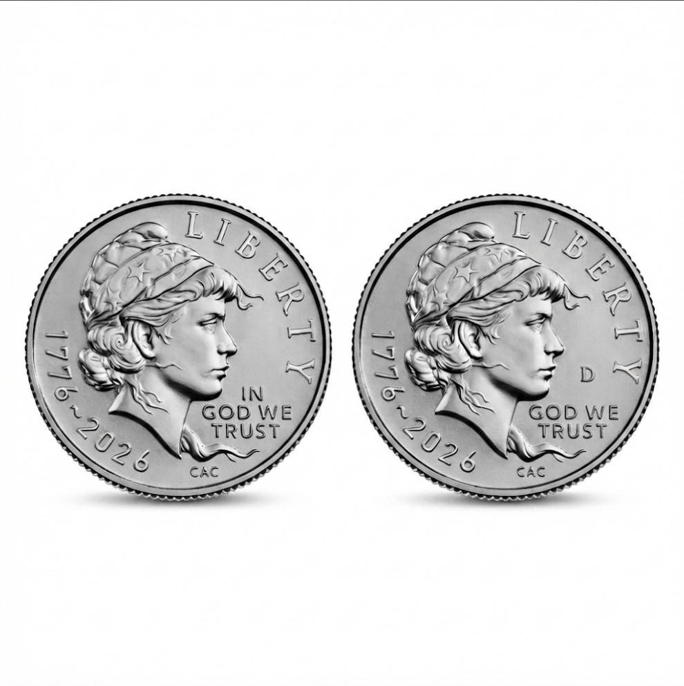 2026 P + D SemiQ Emerging Liberty Dime Set America 250