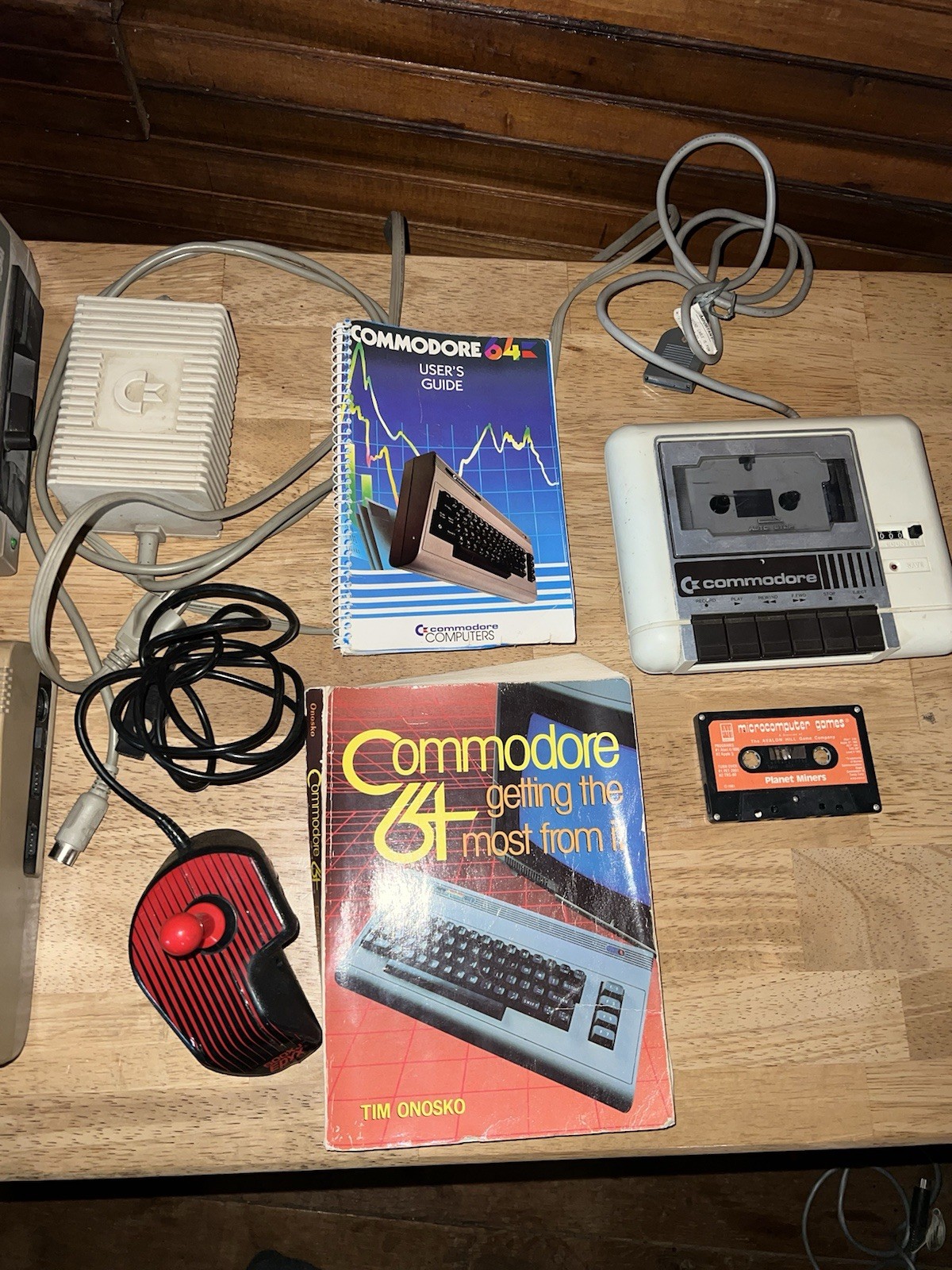 Commodore 64 Home Computer, 1541 Disk Drive, C2N Cassette W/ Planet Miners Game