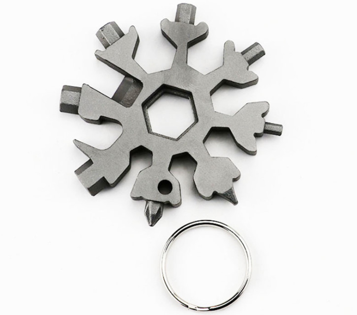 Perfect Gift Snowflake Multi Tool Stainless Steel 18-in-1