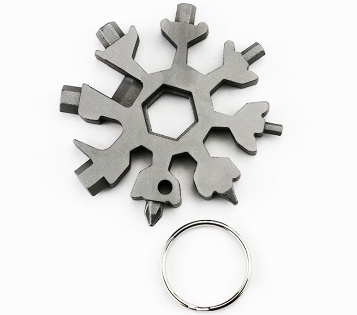 Perfect Gift Snowflake Multi Tool Stainless Steel 18-in-1