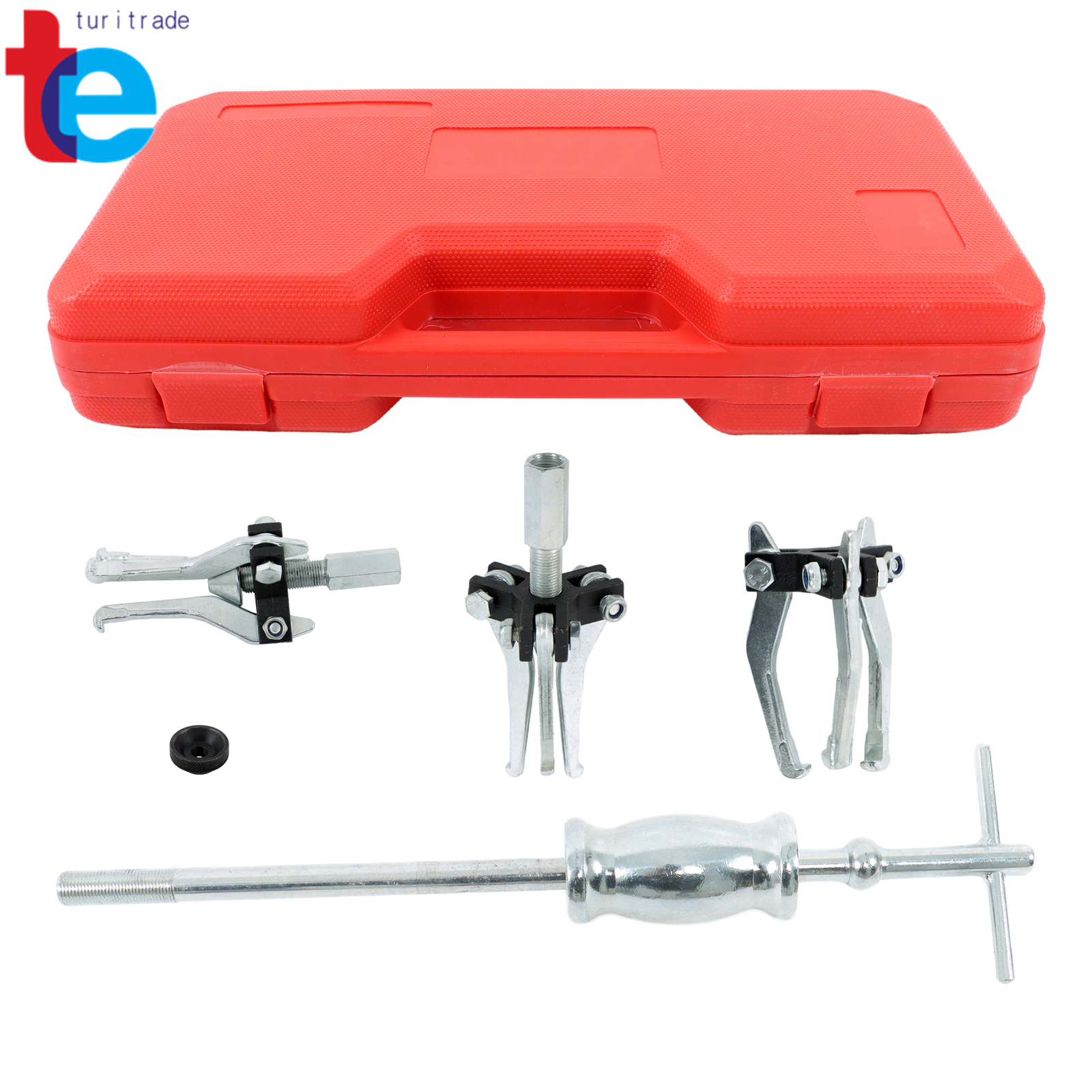 Gear Bearing Slide Hammer Puller Set 3 Jaw Internal External Puller Tool Kits