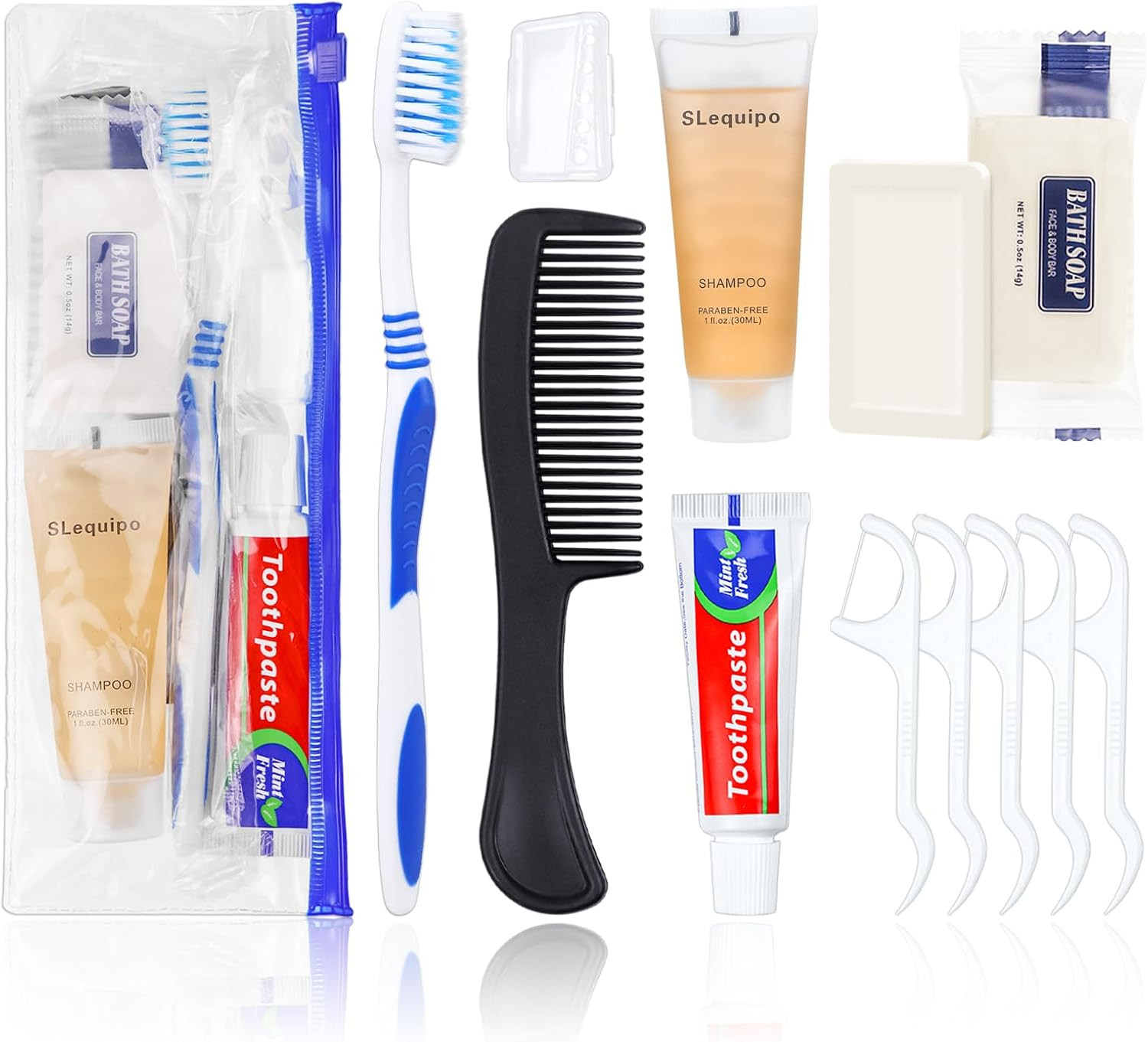 Pack of 3 Hygiene Kit, Hygiene Kit Bulk, Individually Packed, Travel Hygiene Kit