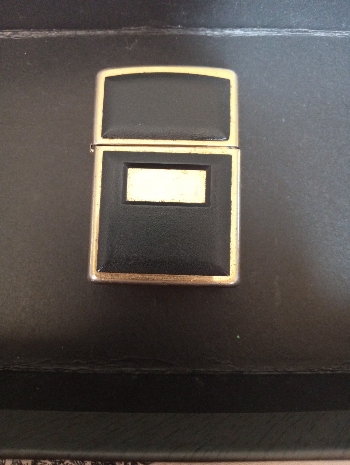 Brass And Black Zippo