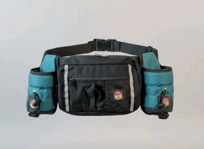VTG Sun Dog Fanny Pack Bag Green Belt Waist Adjustable Outdoor Zip Retro 90s USA