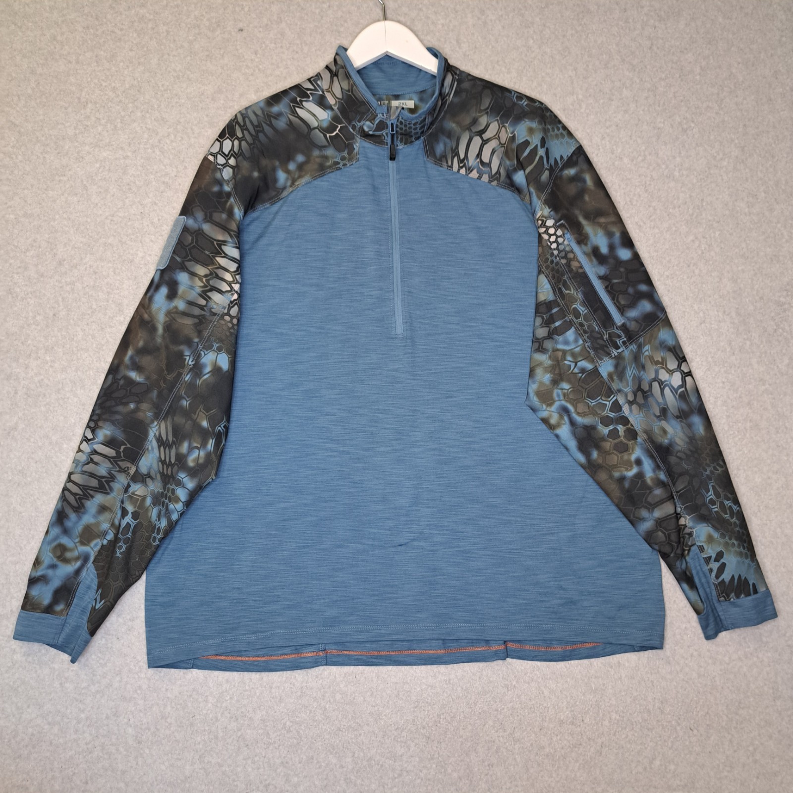5.11 Tactical Mens 2XL Rapid 1/2 Zip Kryptek Neptune L/S Stretch Shirt
