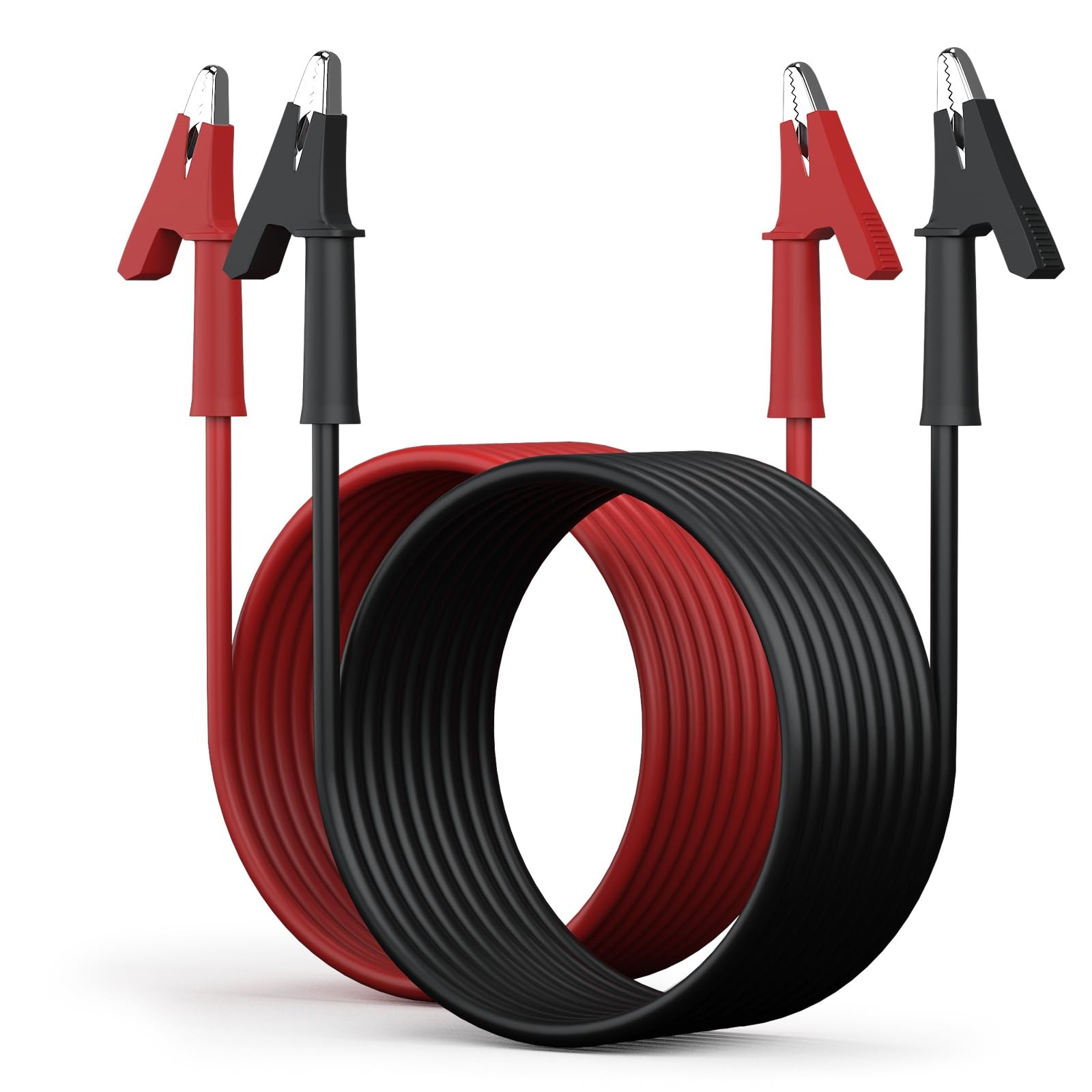 DROK 14 AWG Test Leads with Alligator Clips Electrical - Pack of 2 Multimeter...
