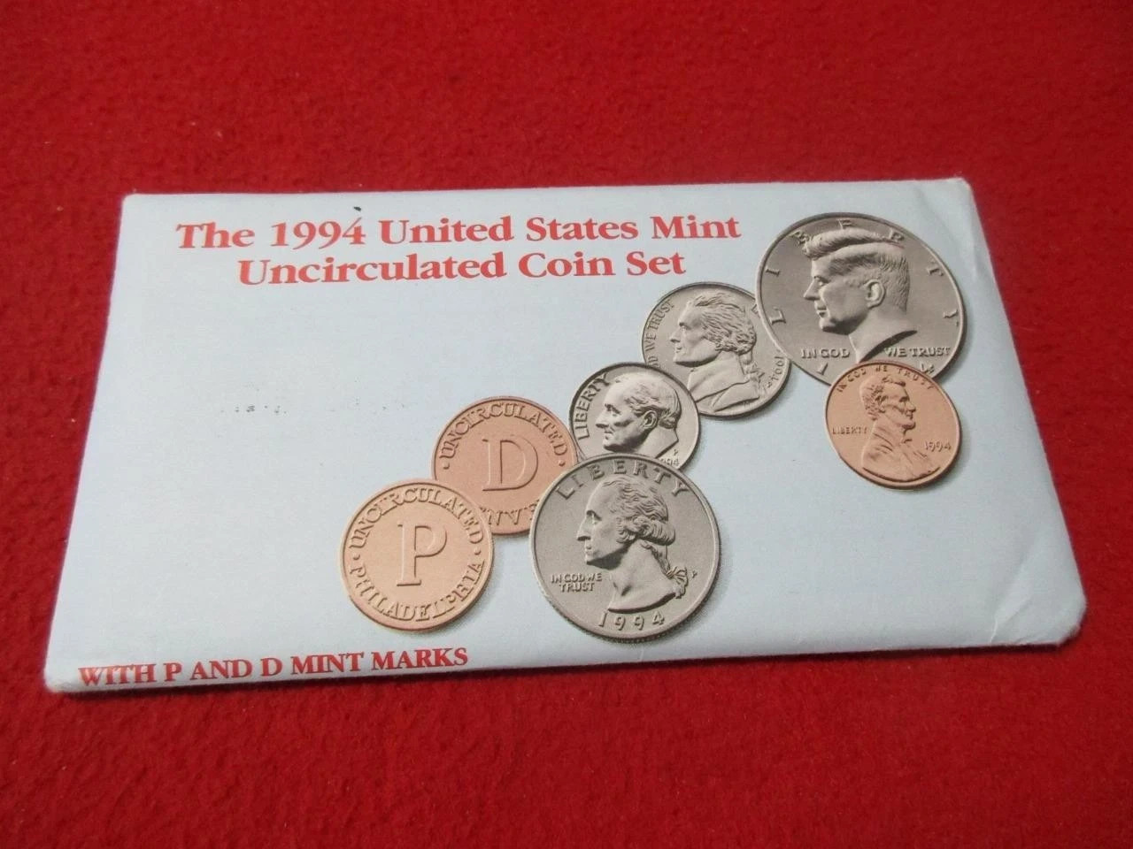 1994 P&D US Mint Set Original Government Packaging