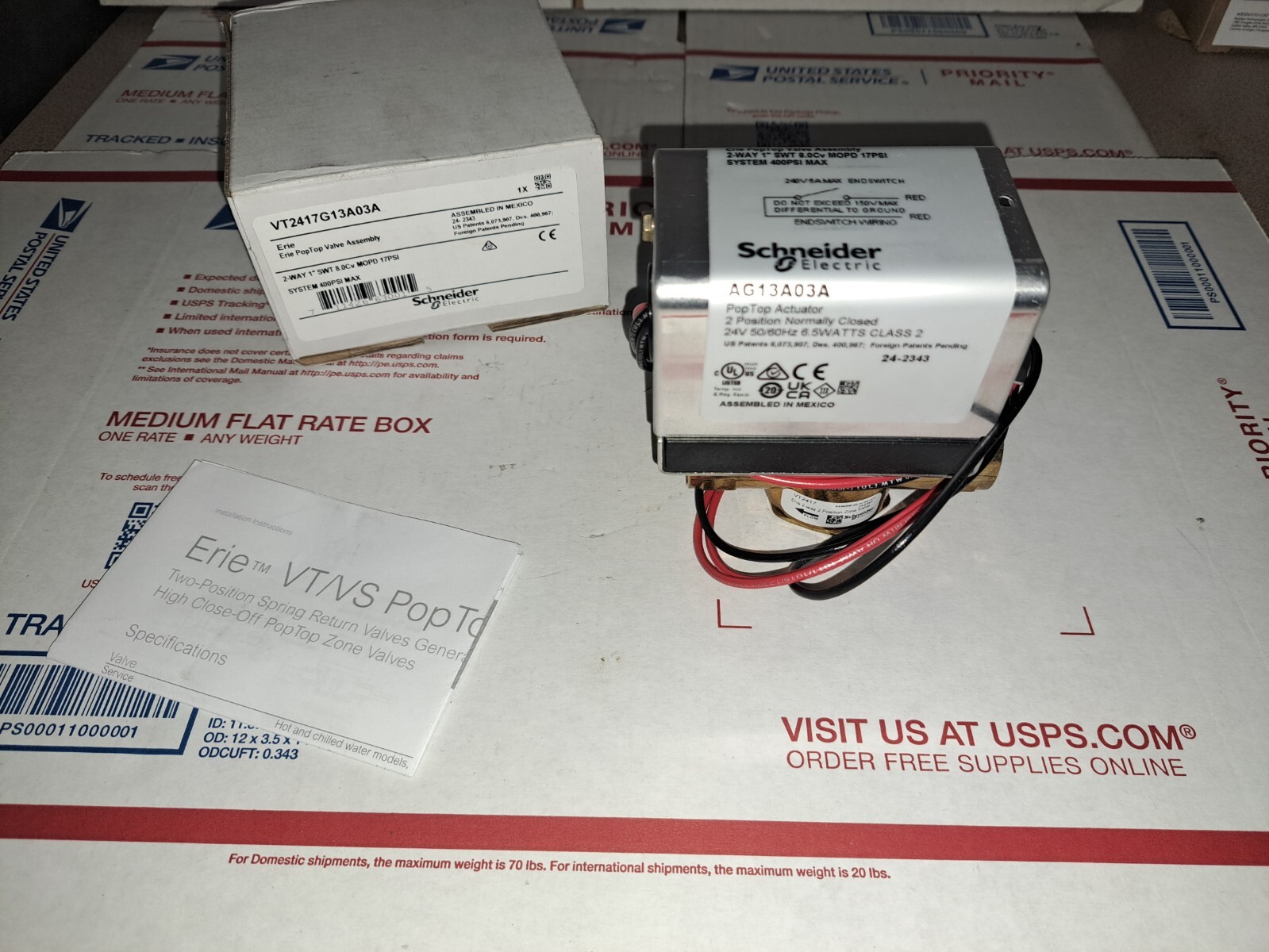 1" VT2417G13A03A Schneider Erie Zone Valve AG13A03A - energy kinetics