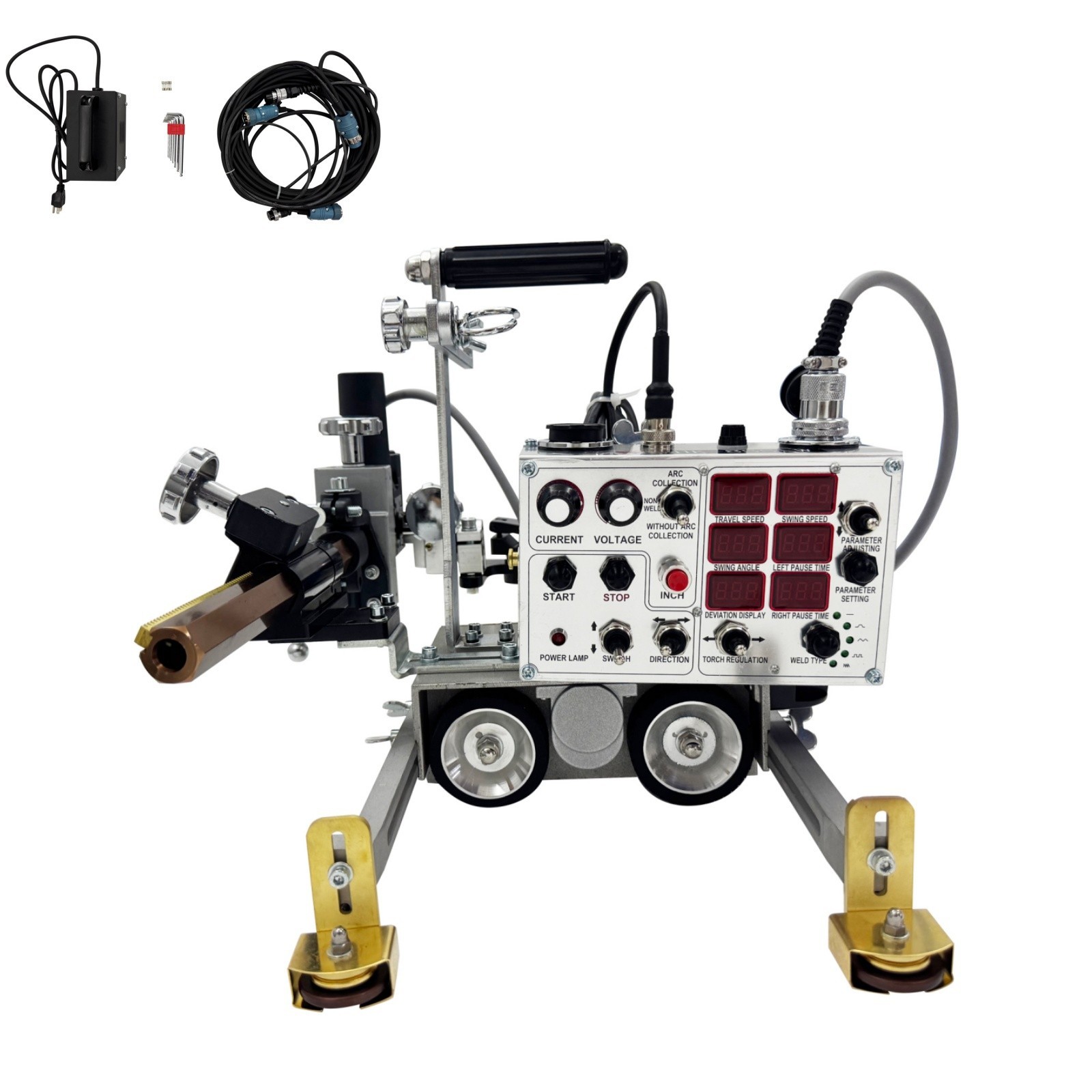 Automatic Welding Carriage Swing Type Magnetic Fillet Welding Trolley 110V