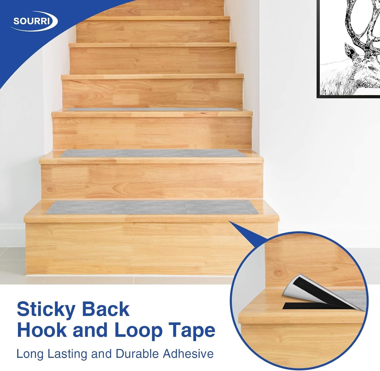 Heavy Duty 1 Inch x 26 Feet Self-Adhesive Hook and Loop Tape for Versatile Use