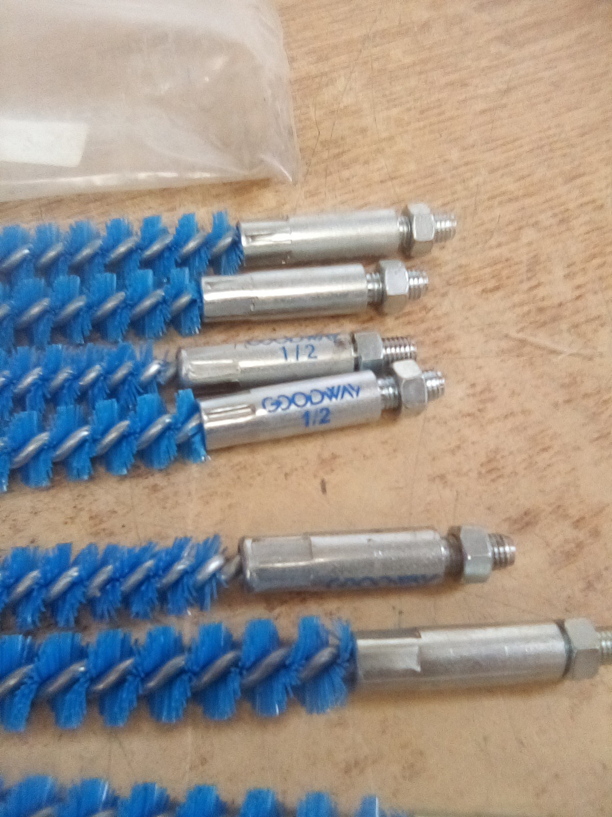 Lot Of 7 Goodway 1/2 Nylon Brush