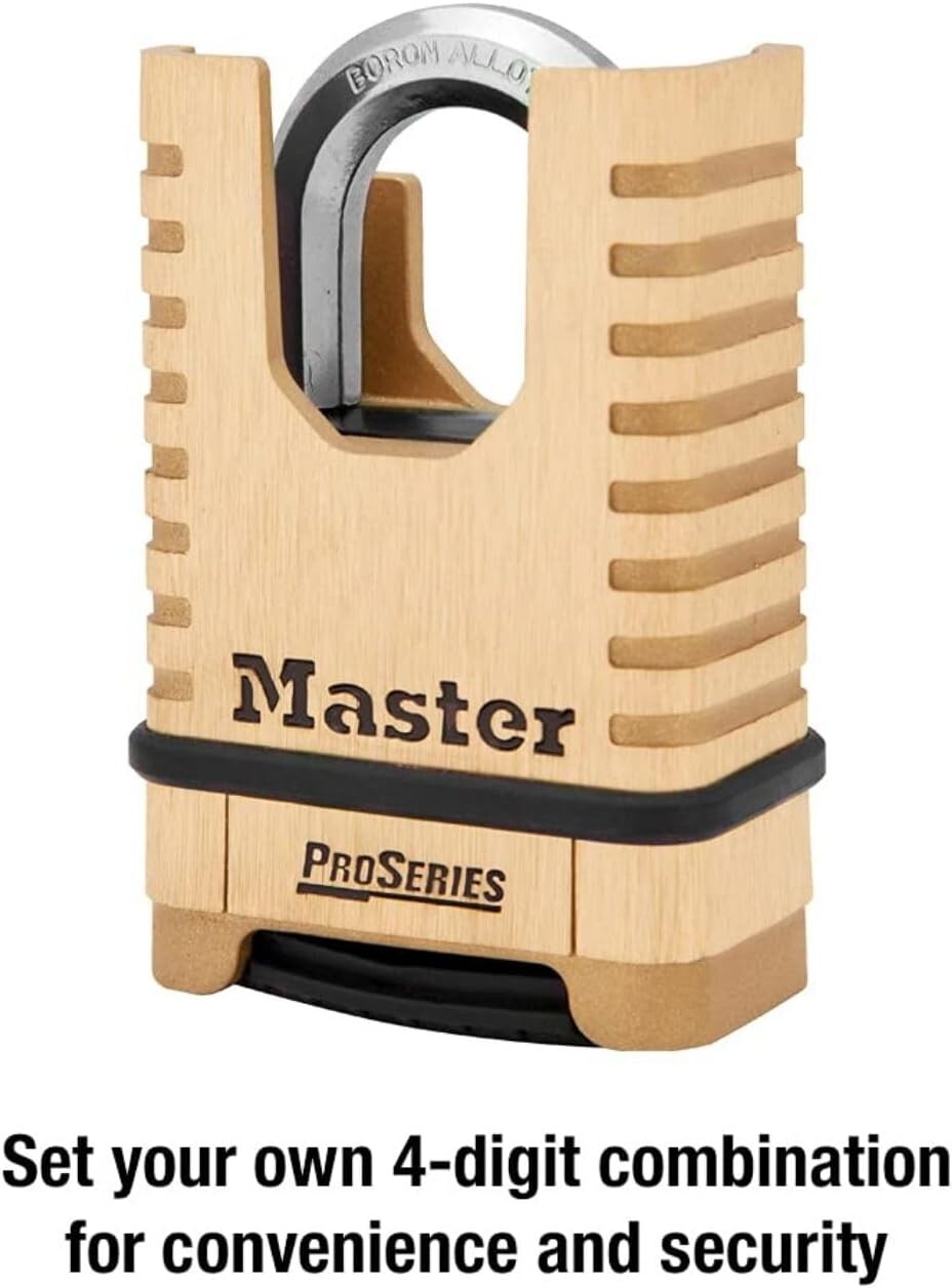 Master Lock Proseries Padlock 2 1/4In Resettable Combination 1Pk PRO GRADE