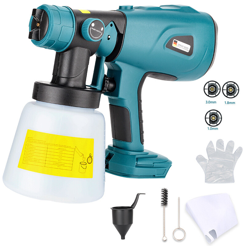 1000ML Electric Spray Gun for Makita 18V Li-ion Battery Cordless Paint Sprayer