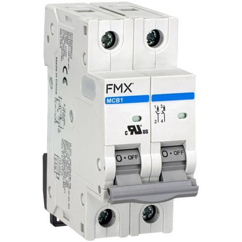MCB1-4D-2P-D40, Circuit Protector, UL 1077, 2-Pole, 40A