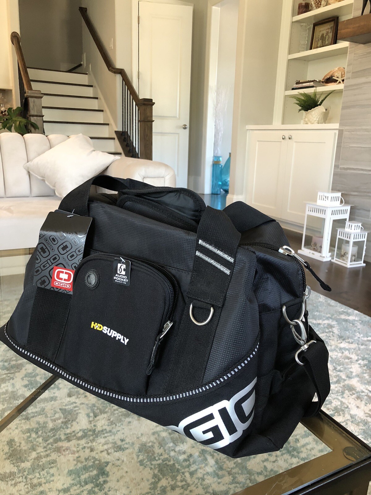 OGIO GOLF HALF DOME DUFFLE BAG/ GYM BAG- Black