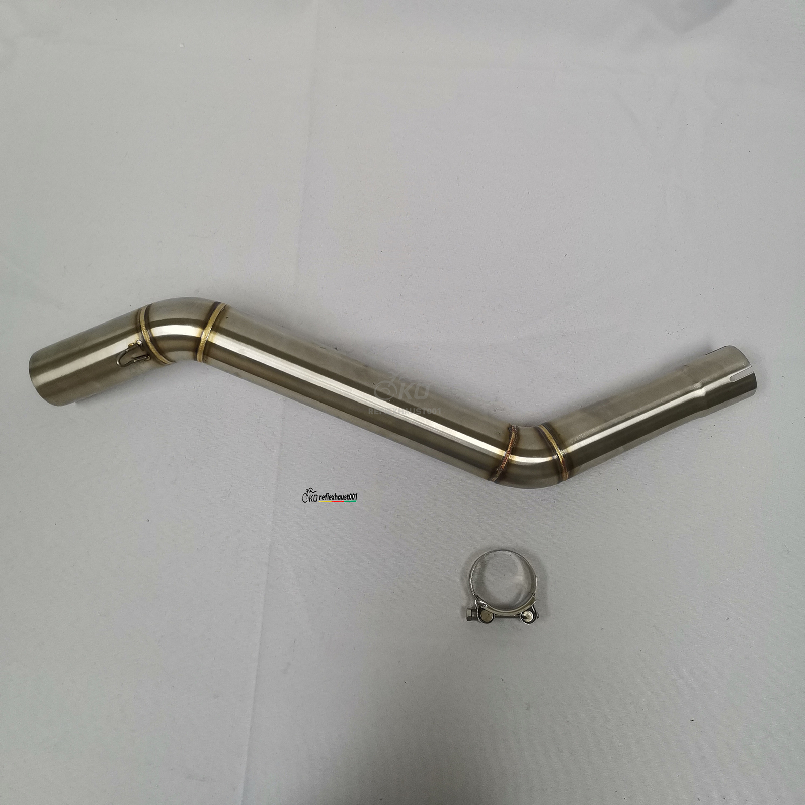 For CF-Moto 650NK 400NK Mid Exhaust Link Pipe Stainless Steel 51mm Connect Pipe