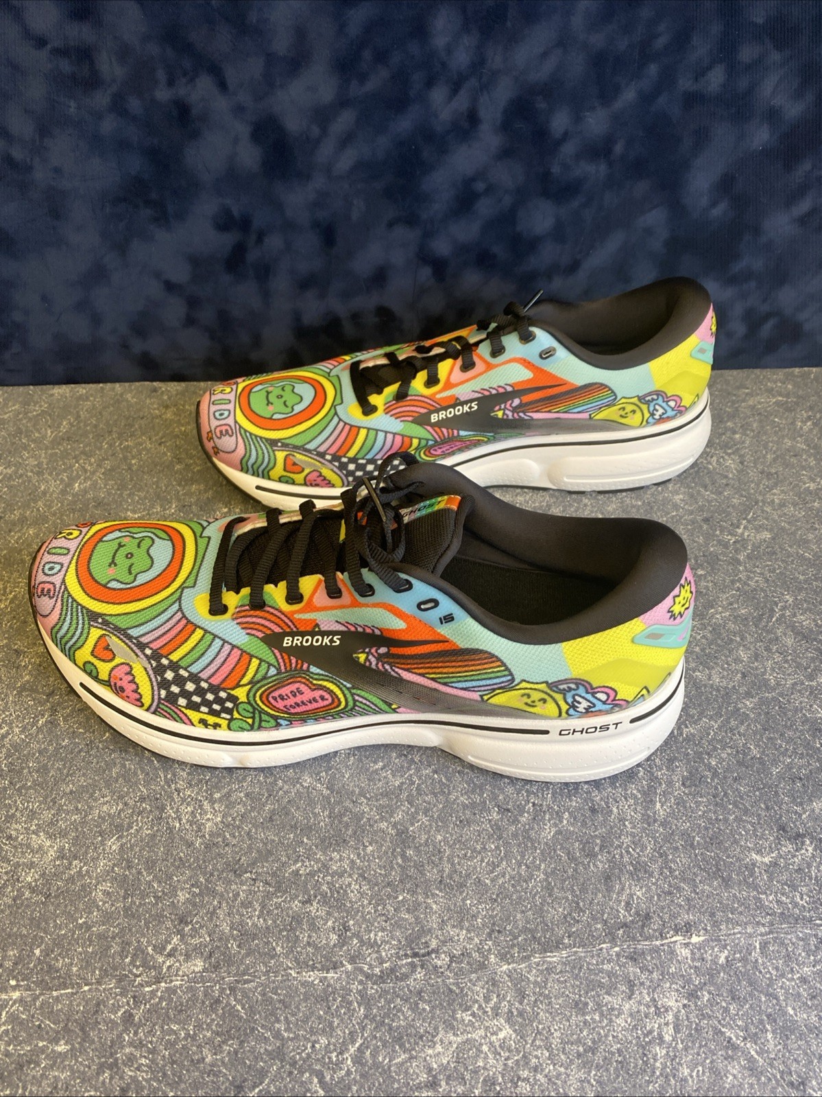 Brooks Men's Ghost 15 Wednesday Holmes Pride Running Shoes Size Men’s 11.5