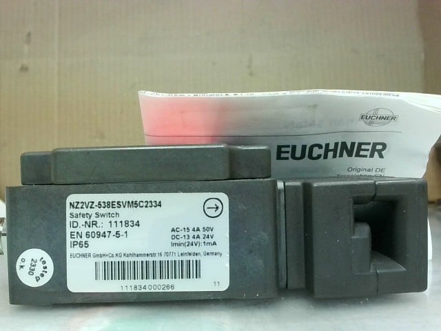 Euchner NZ2VZ-538ESVM5C2334 Safety Switch 24VDC 4A-New No Box