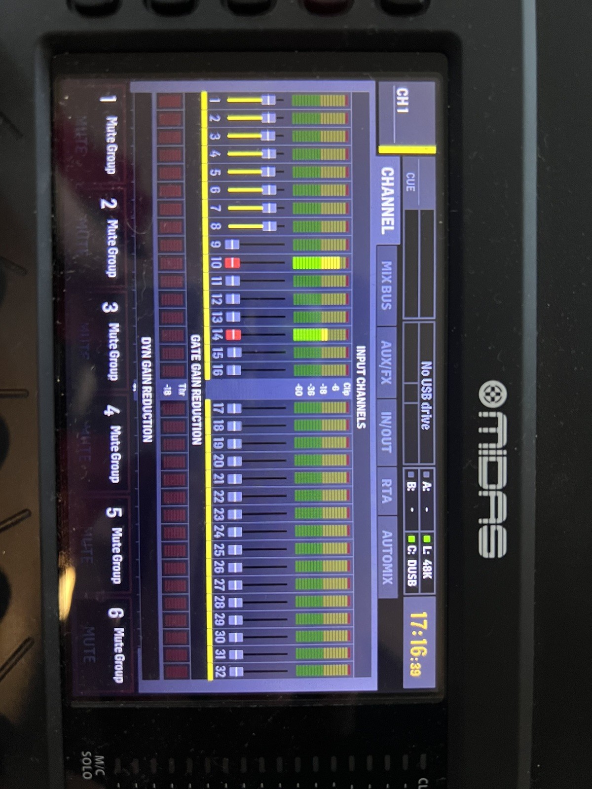 MIDAS M32R LIVE 40 Input Channel Digital Mixing Console