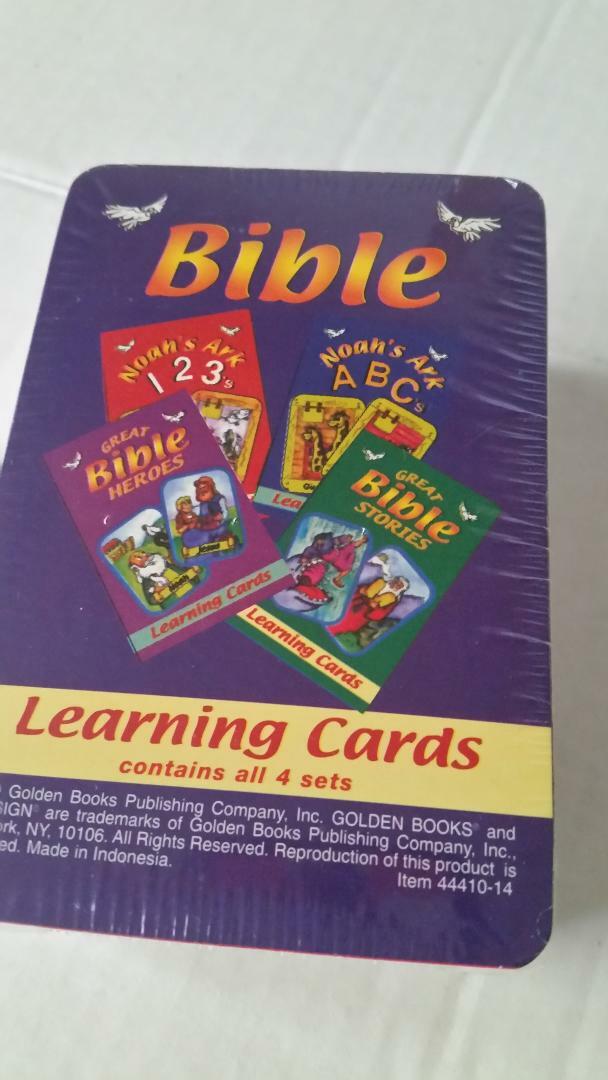 1999 Golden Little Bible Learning Cards All 4 sets