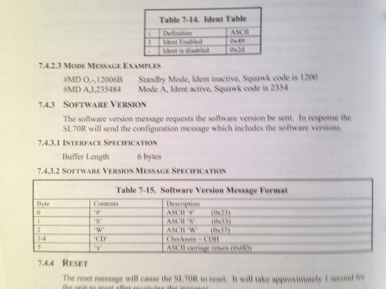 UPS Apollo SL70R Transponder Install Manual