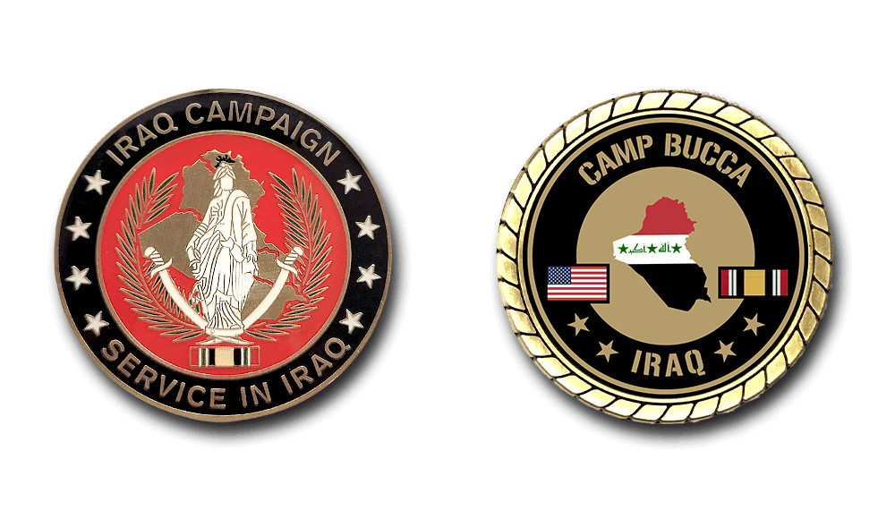 Camp Bucca Iraq Service Challenge Coin