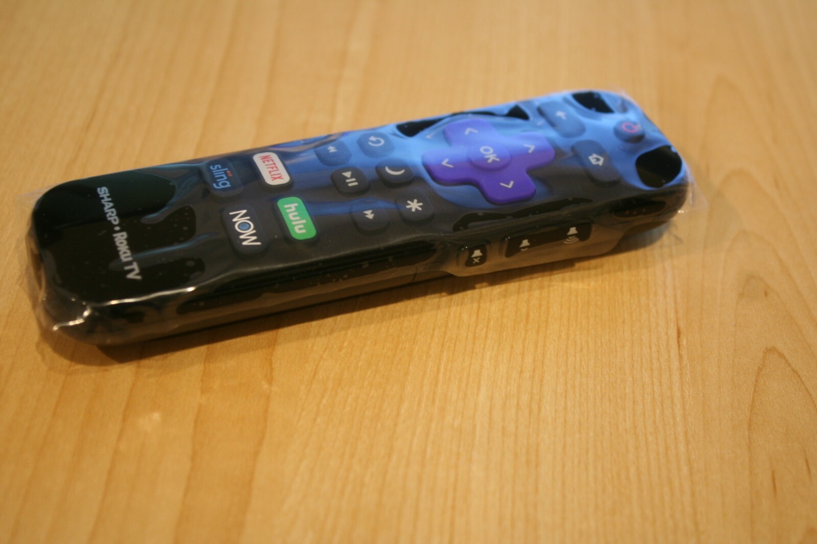 Genuine Sharp LC-RCRUS-20 Shine Face Roku TV Remote Control