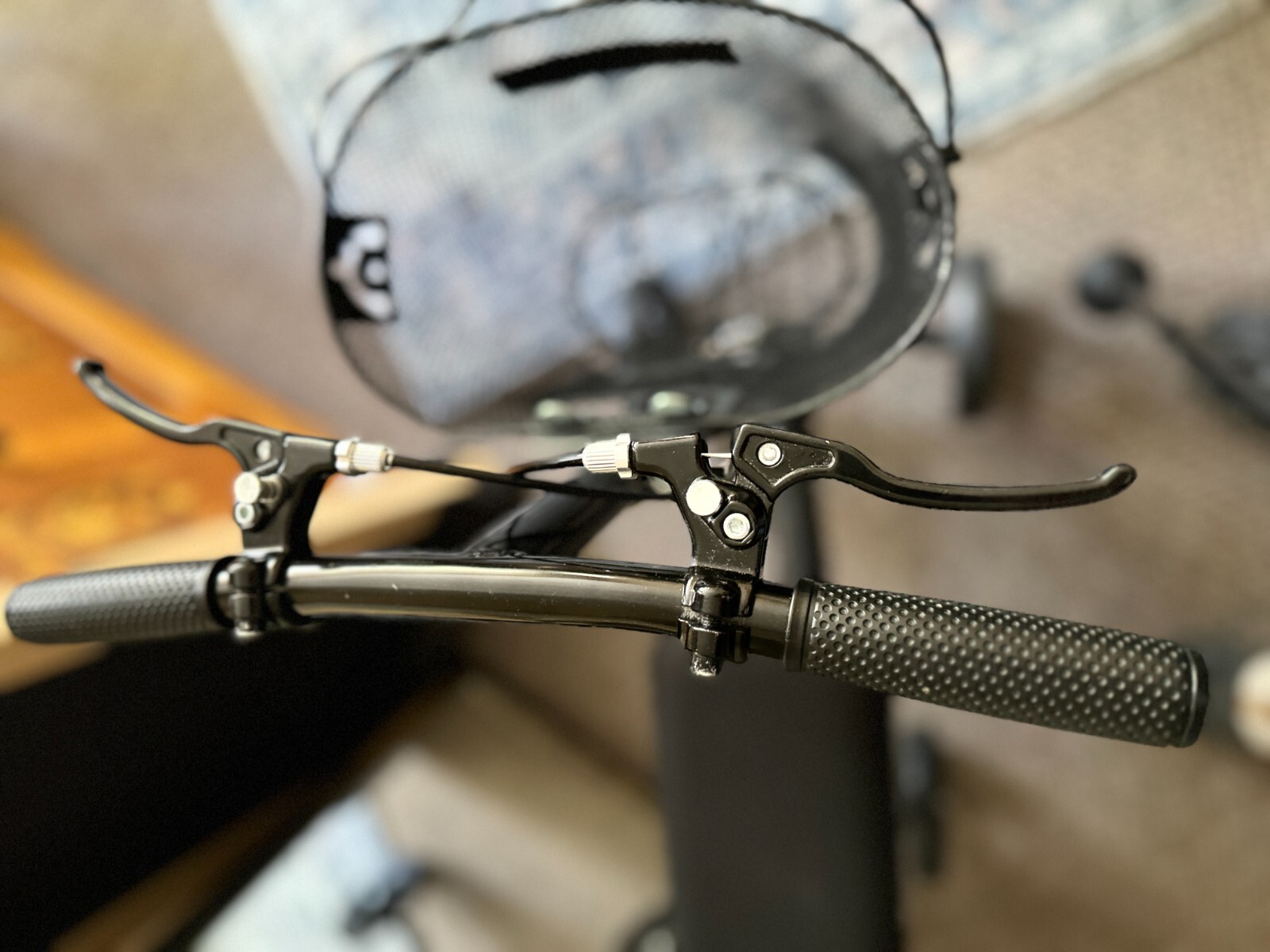Black metal KneeRover mobility knee scooter