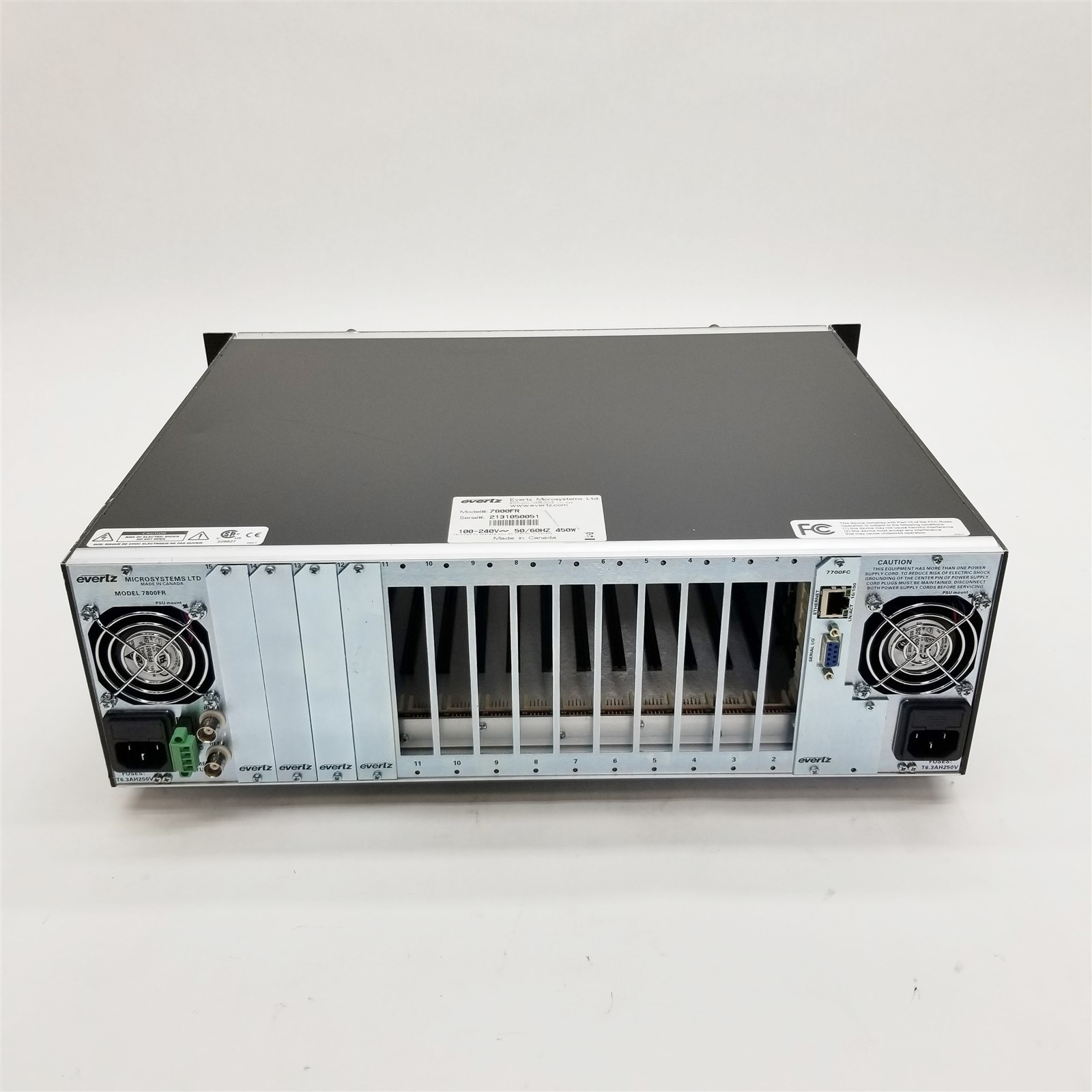 Evertz 7800FR Multiframe Controller VistaLink Pro w/7700FC Module Controller
