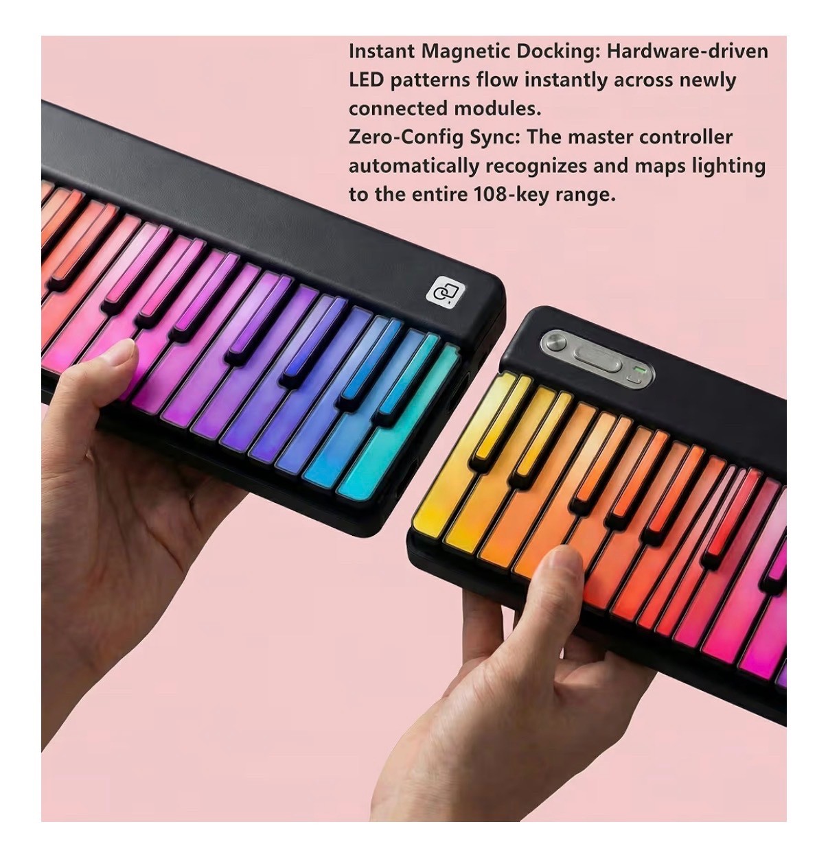 PartyKeys 36-Key Modular MIDI Keyboard Controller 36 Keys, BLACK