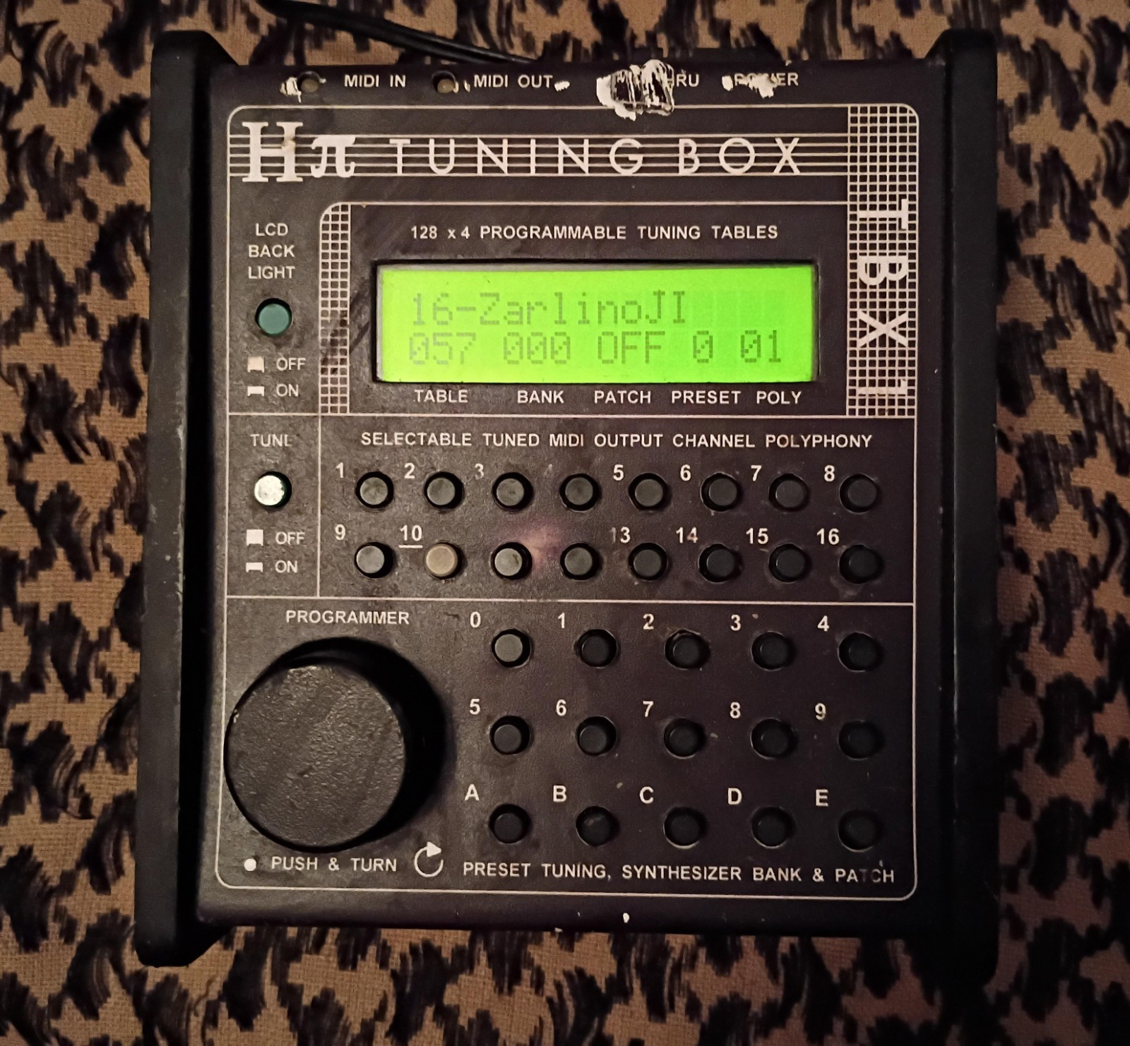 Hpi TBX1 Tuning Box - Microtonal / Xenharmonic  Synth Retuning