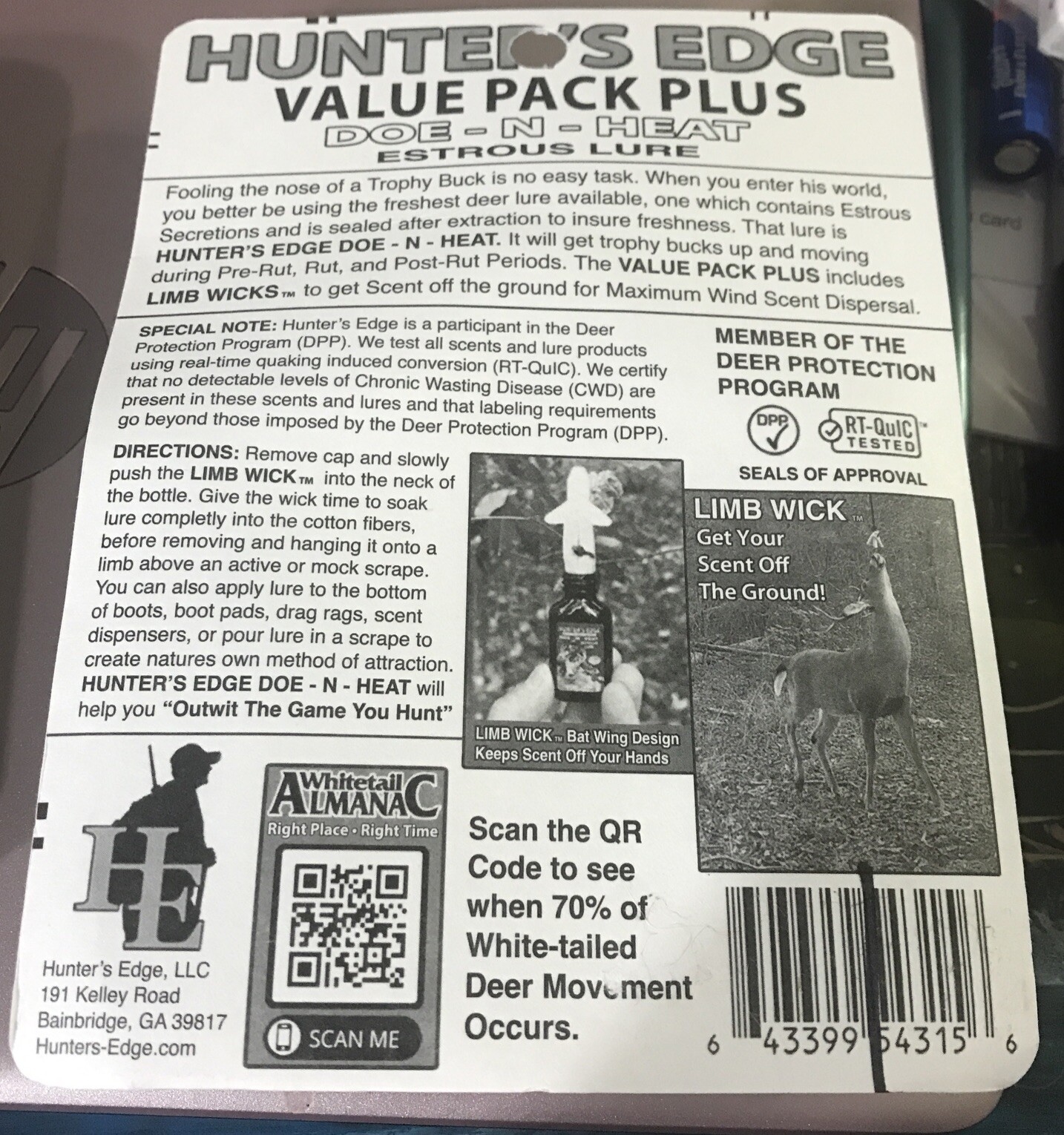 Hunter’s Edge Value Pack Plus Doe-N-Heat Estrous Lure