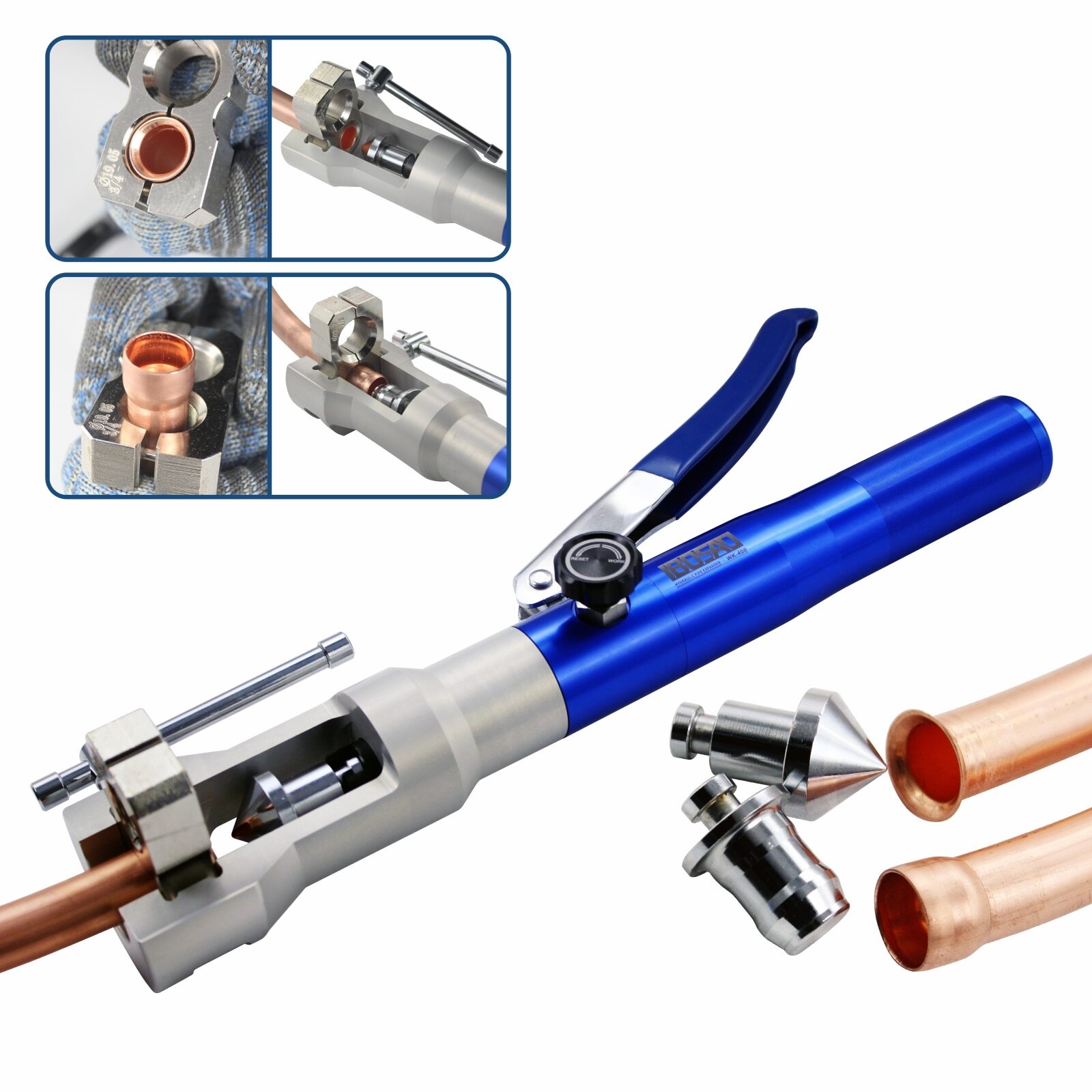Universal 2 In1 Hydraulic Flaring and Swaging Tool Kit for Soft Hvac Copper Tube