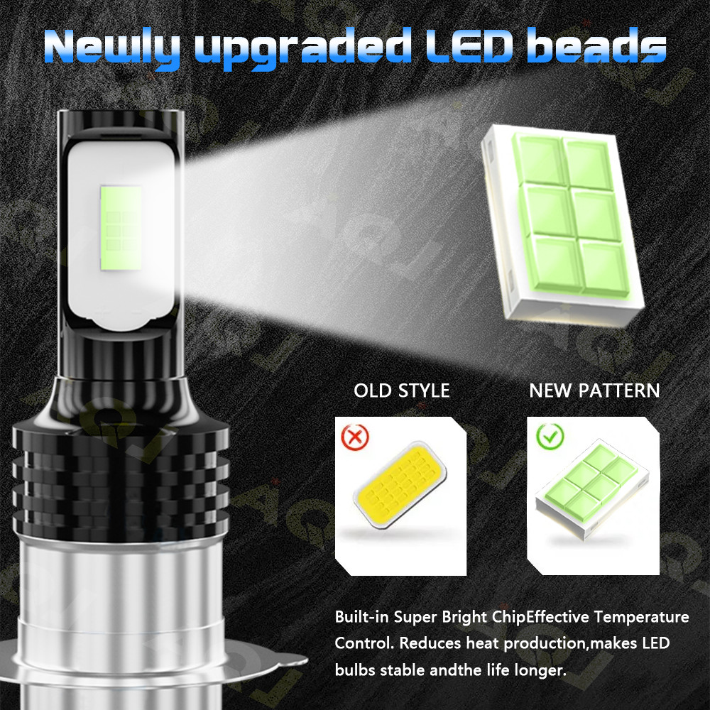 For Honda Rincon 650 680 2003-2015 2X H6 blue 8k LED Hyper Headlight Light Bulbs