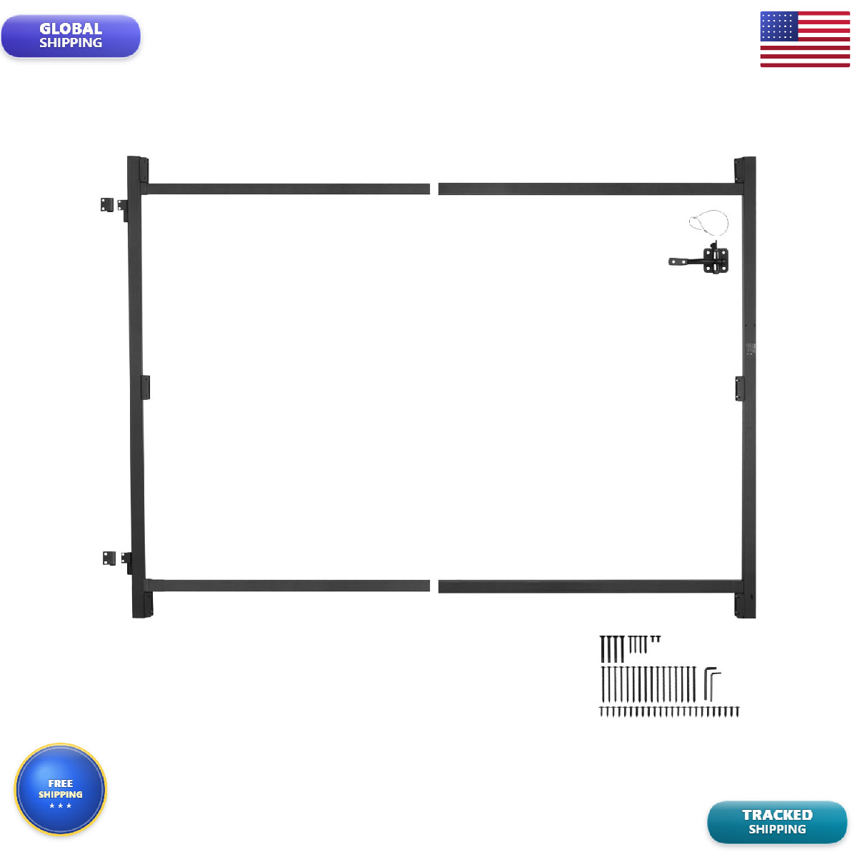 Vevor Gate Building Kit Fits 36 To 60 In Wide Openings Up From 6 To 7 Ft High