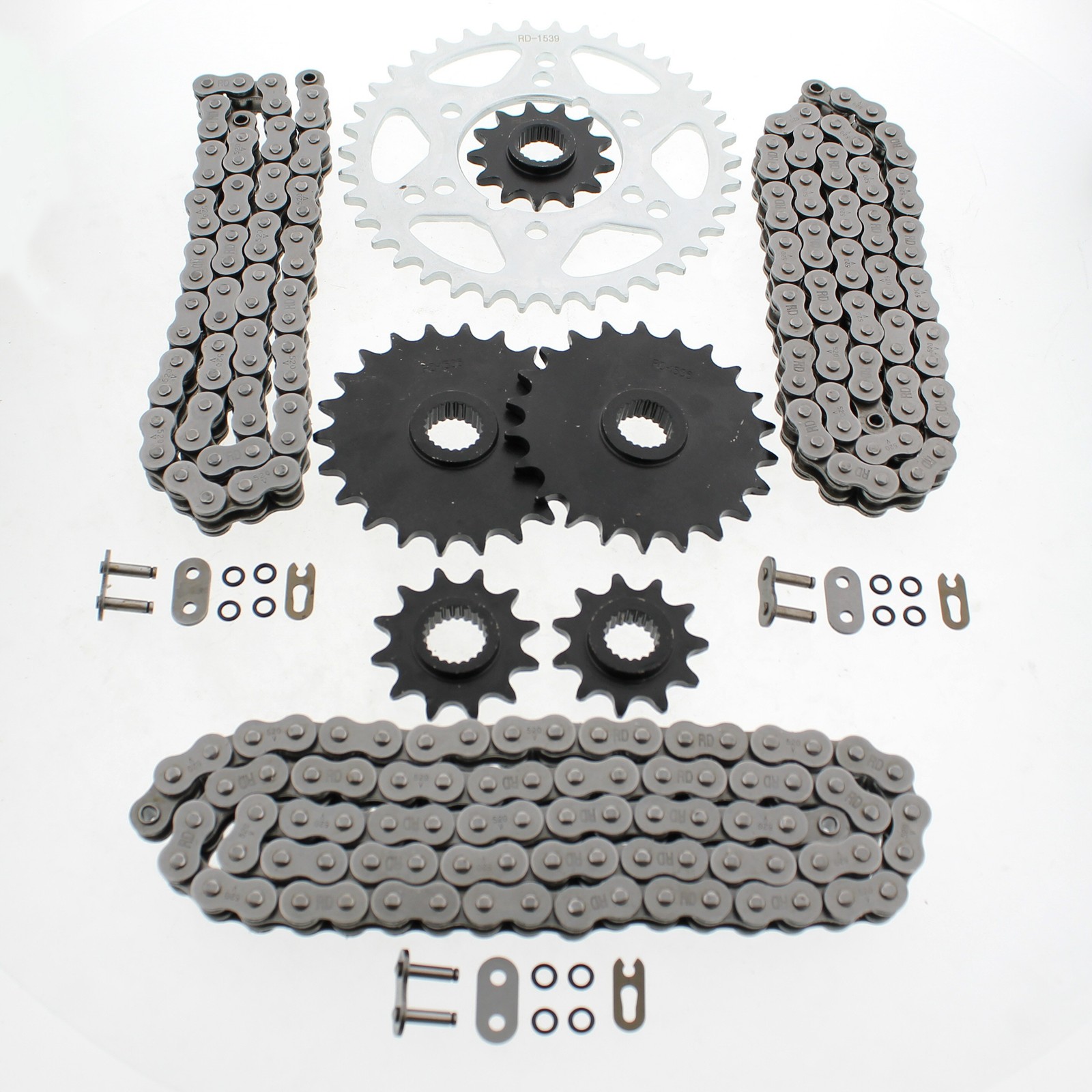Polaris Scrambler 400 4x4 O Ring Chains & Complete Sprocket Set 1995 1996