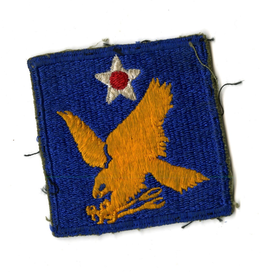 2nd Air Force White Back Patch WWII Vintage Pacific Coast