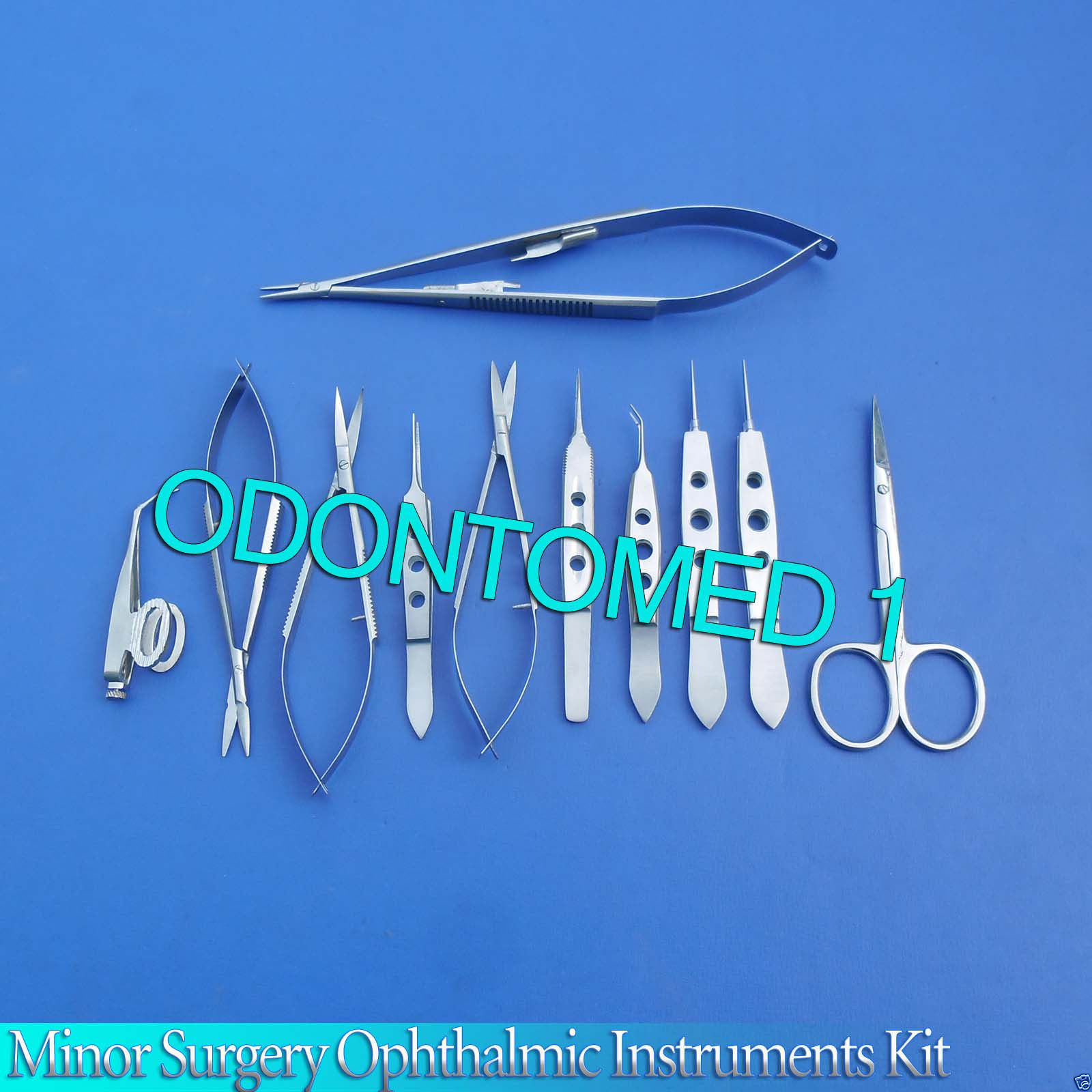 11 PC O.R GRADE EYE MICRO MINOR SURGERY OPHTHALMIC KIT SET FORCEPS SCISSORS