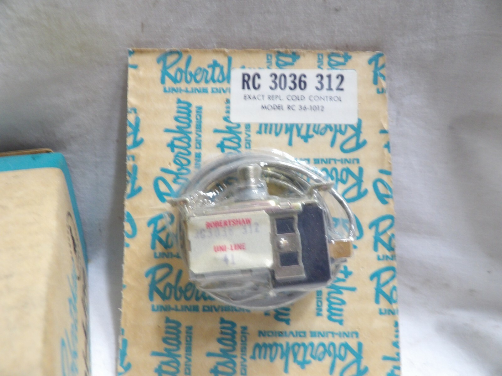 Robertshaw Uni-Line Controls RC 3036 312 Cold Control Kit