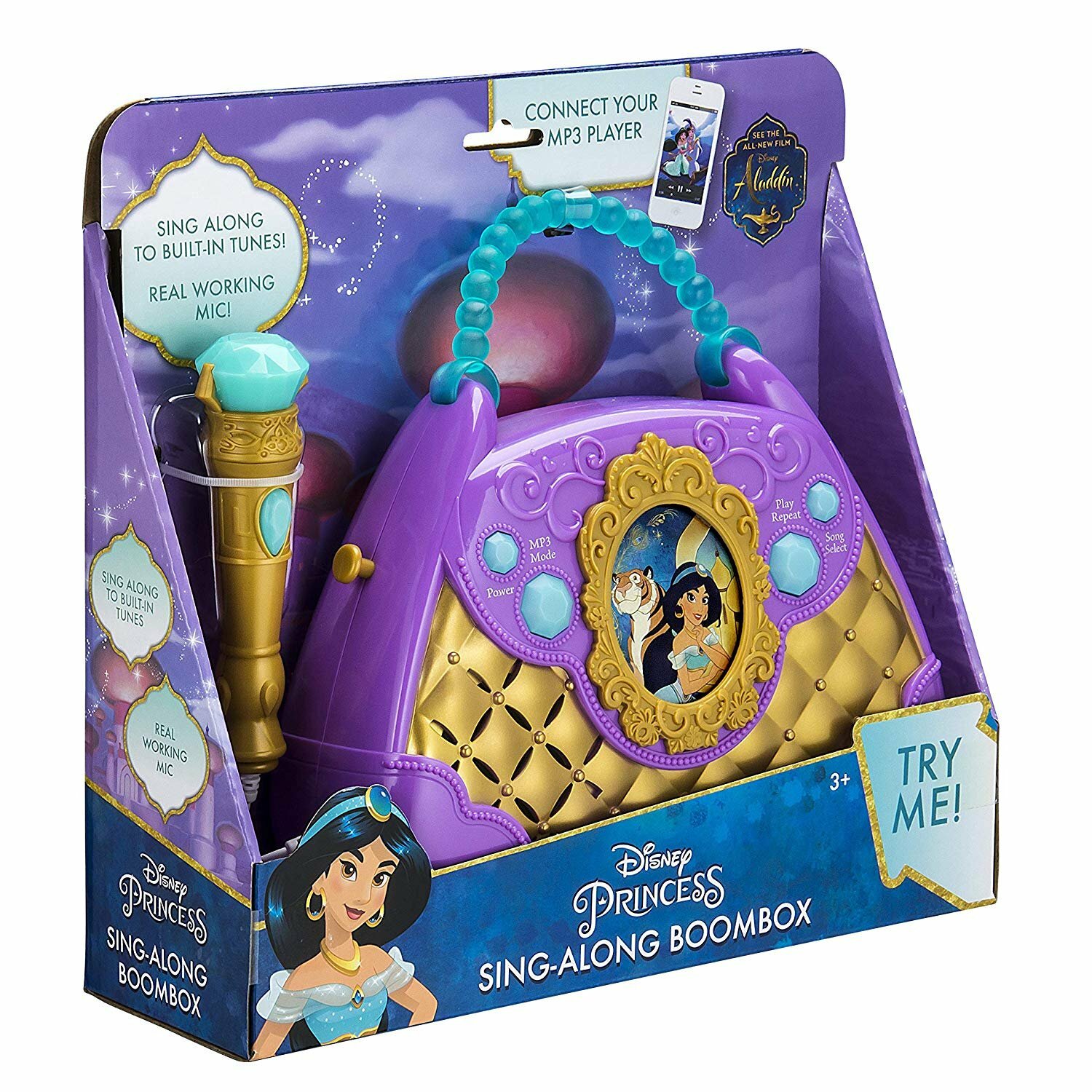 Disney Princess Sing-Along Boombox Aladdin Jasmin