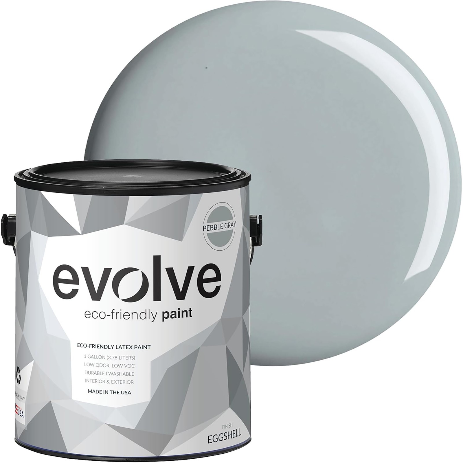 Evolve Paint & Primer: Interior & Exterior surfaces Pebble Gray gal