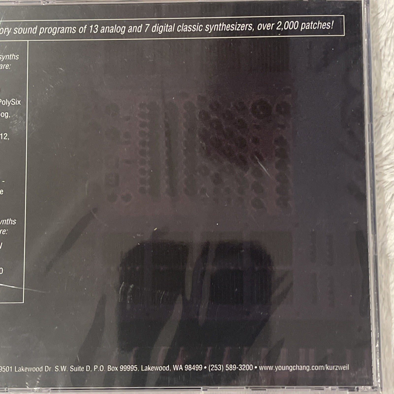 Kurzweil Sample Library. Classic Synth. CD. Sealed. Rare