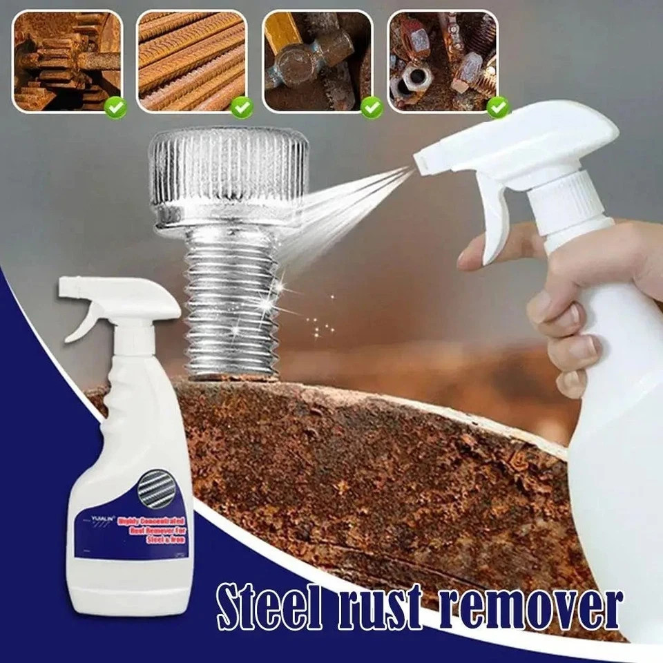 New Heavy Duty Rust Removal for Metal,Multipurpose Rust Remover Spray,Stainless*