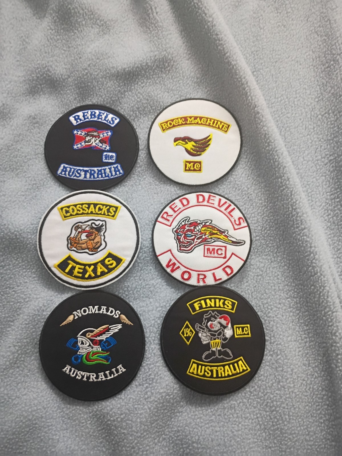 6 M C 3.5 Inch Iron-on Patches