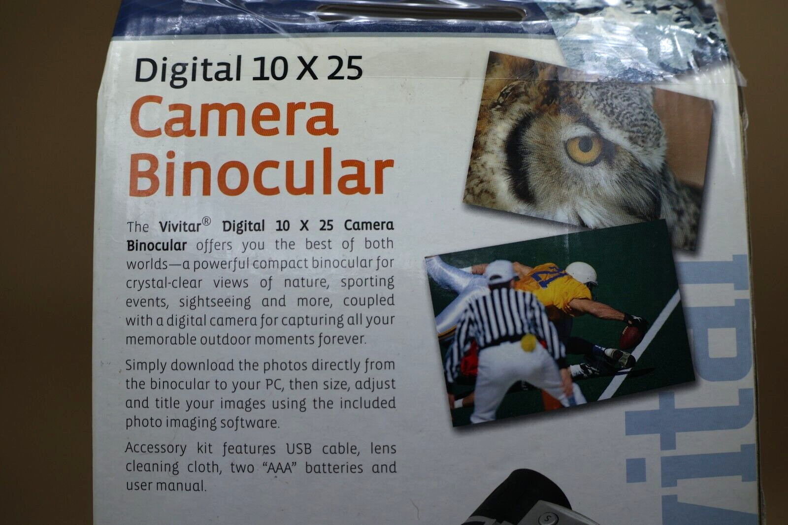 NEW Vivitar Digital Binocular Camera 10x25 Model 1611211 Open Box