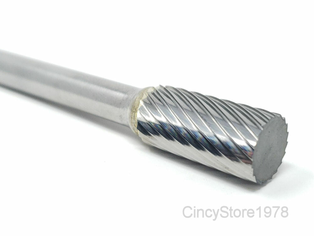 SA3S Cylindrical End 3/8" Carbide Burr Bur Tool Die Grinder Bit 1/4" Shank NEW