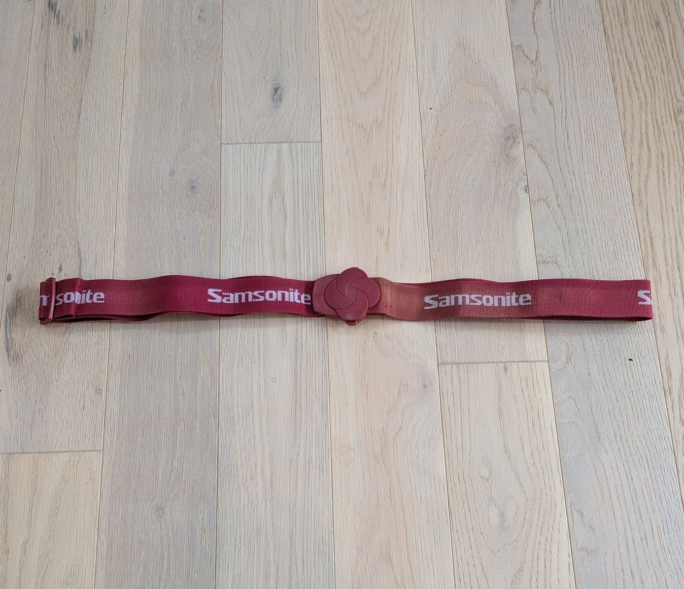Samsonite LUGGAGE STRAP RED Flower Used Discoloration Heavy Duty