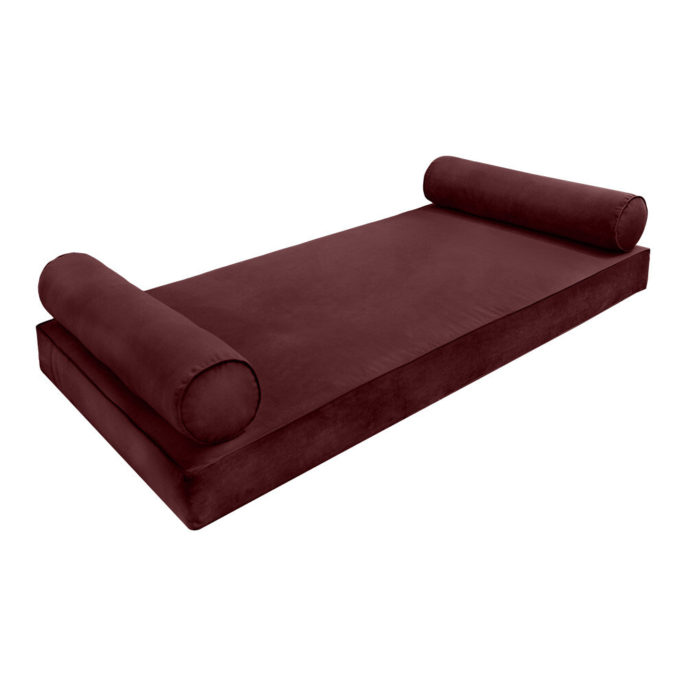 Model V5 Twin Velvet Same Pipe Indoor Daybed Mattress Pillow Complete Set AD368