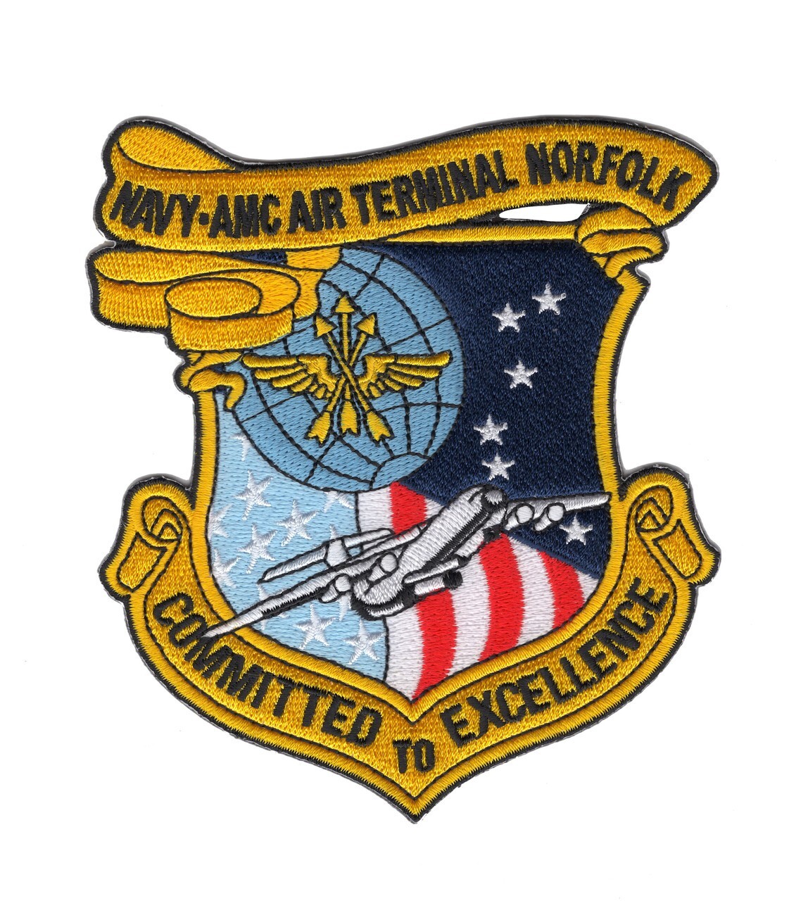 Navy-AMC Air Terminal Norfolk Embroidered Patch